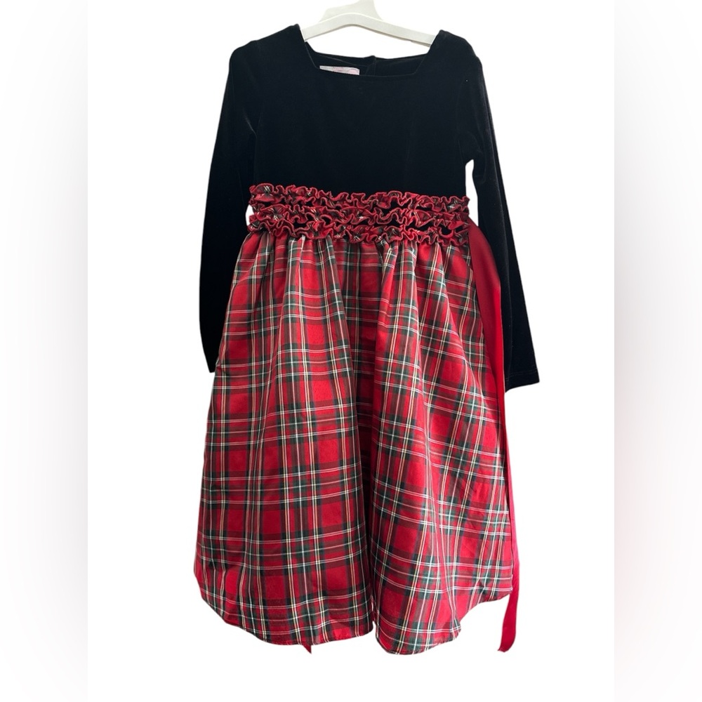 Plum Pudding girl Christmas dress made in the USA